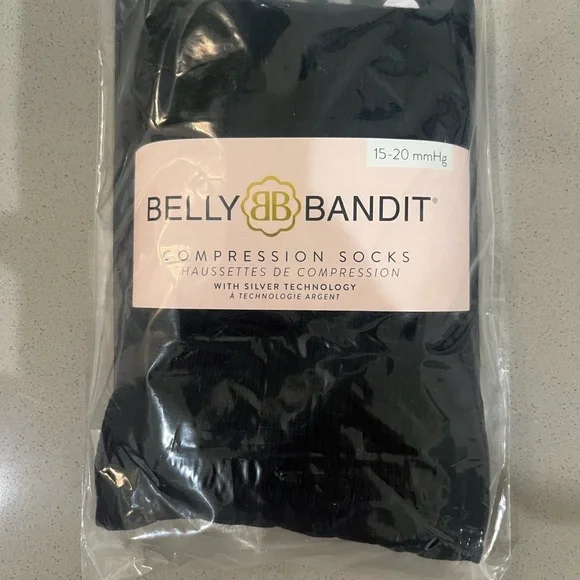 Belly Bandit Black Compression Socks - Picture 1 of 1